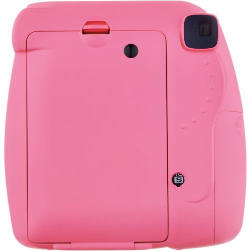 후지필름 Beach Camera Fujifilm Instax Mini 9 Instant Camera Bundle wCase and Film (Flamingo Pink)