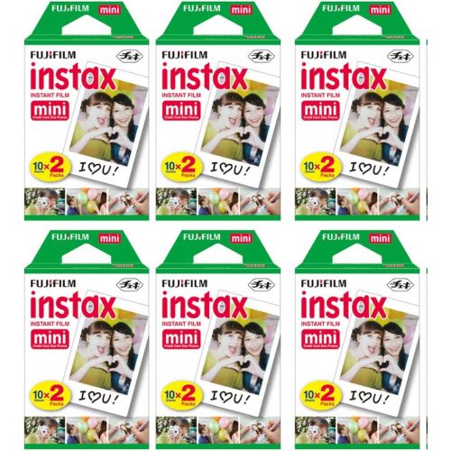 후지필름 Fujifilm Instax Mini Instant Film (6 Twin Packs, 120 Total Pictures) for Instax Cameras