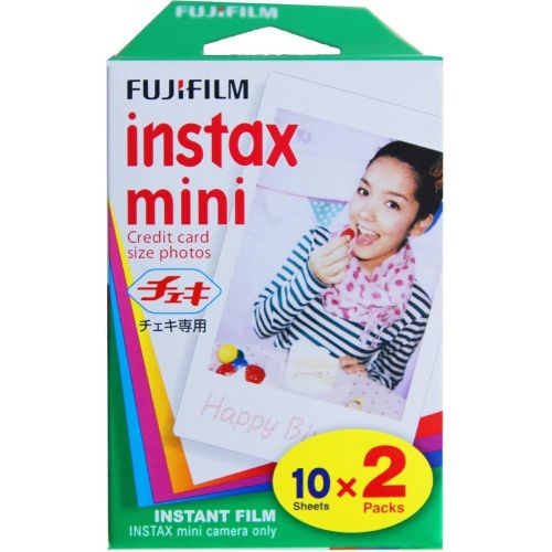 후지필름 Fujifilm Instax Mini 9 Instant Camera (Ice Blue) with 2 x Instant Twin Film Pack (40 Exposures)