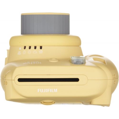 후지필름 Fujifilm Instax Mini 8+ (Vanilla) Instant Film Camera + Self Shot Mirror for Selfie Use - International Version