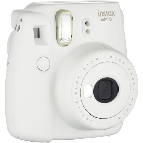 후지필름 Fujifilm Instax Mini 8+ (Vanilla) Instant Film Camera + Self Shot Mirror for Selfie Use - International Version