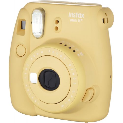 후지필름 Fujifilm Instax Mini 8+ (Vanilla) Instant Film Camera + Self Shot Mirror for Selfie Use - International Version