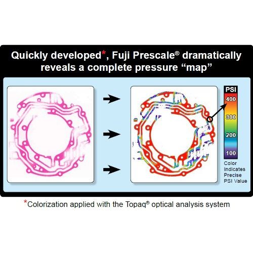 후지필름 Fujifilm Prescale Low Tactile Pressure Indicating Sensor Film