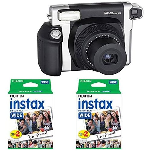 후지필름 Fujifilm INSTAX Wide 300 Camera and 2 x Instax Wide Film Twin Pack - 40 Sheets