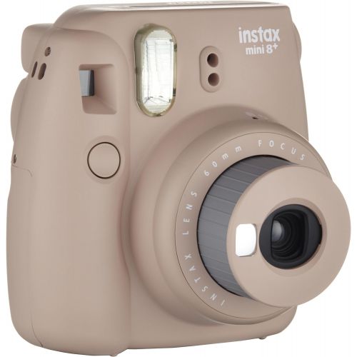 후지필름 Fujifilm Instax Mini 8+ (Honey) Instant Film Camera + Self Shot Mirror for Selfie Use - International Version