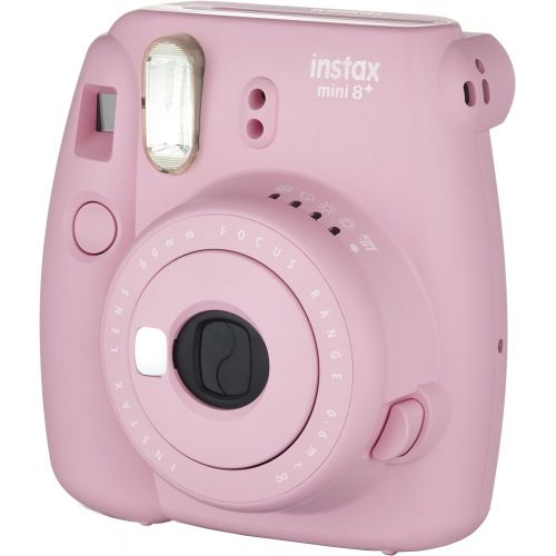 후지필름 Fujifilm Instax Mini 8+ (Mint) Instant Film Camera + Self Shot Mirror for Selfie Use - International Version (No Warranty)