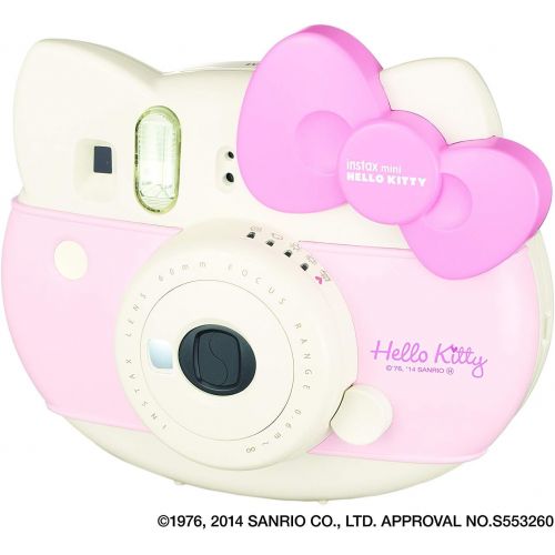 후지필름 Fujifilm Instax Mini Hello Kitty Instant Camera Set with Instax Mini Film, Include Twin Pack (20 Shoots) ,Hello Kitty Film (10 Shoots), Shoulder Strap