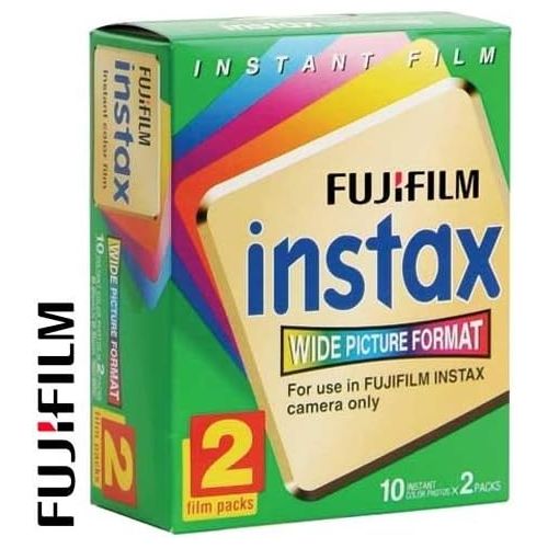 후지필름 Fujifilm FujiFilm Instax Wide Picture Format Instant Film, 10 Exposures (Pack of 5 Twin Packs)