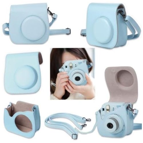 후지필름 Fujifilm Instax Mini 9 Instant Camera COBALT BLUE w Fujifilm Instax Mini 9 Instant Films (60 Pack) + A14 Pc Deluxe Bundle For Fujifilm Instax Mini 9 Camera