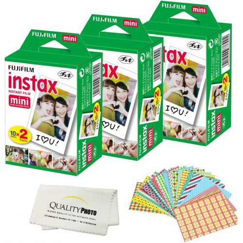 후지필름 Fujifilm Instax Mini 9 Instant Camera COBALT BLUE w Fujifilm Instax Mini 9 Instant Films (60 Pack) + A14 Pc Deluxe Bundle For Fujifilm Instax Mini 9 Camera