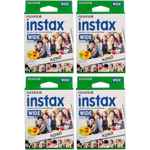 후지필름 Fujifilm Instax Wide Instant Film 4 Twin Packs =80 Prints