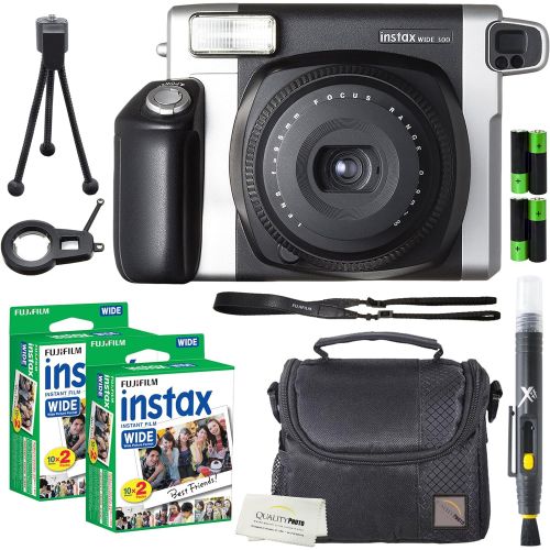 후지필름 Fujifilm Instax Wide 300 Instant Film Camera + instax Wide Instant Film, 20 Exposures + Extra Accessories