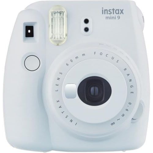 후지필름 Fujifilm Instax Mini 9 Instant Camera SMOKEY WHITE w Fujifilm Instax Mini 9 Instant Films (60 Pack) + A14 Pc Deluxe Bundle For Fujifilm Instax Mini 9 Camera