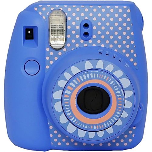 후지필름 Abesons Fujifilm Instax Mini 9 Instant Camera Ice Blue + Fuji Instax Film Twin Pack (20PK) + Blue Camera Case + Frames + Photo Album + 4 Color Filters More Top Accessories Bundle