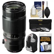 Fujifilm 50-140mm f/2.8 R LM OIS WR Zoom Lens with Backpack + 3 UV/CPL/ND8 Filters Kit for X-A2, X-E2, X-E2s, X-M1, X-T1, X-T10, X-Pro2 Cameras