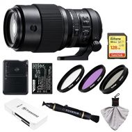 Fujifilm GF 250mm f/4.0 R LM OIS WR Lens with 128GB Card + Battery & Charger + Kit for GFX 50S Camera