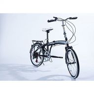 FULINTE 20 Light Weight Fast Folding Bike Best Compact Portable Fold-up Bicycle 6-speed White