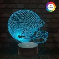 [아마존핫딜][아마존 핫딜] FULLOSUN Football Helmet 3D Lamp, Sport Gifts for Boys, Rugby Lover Gift, 3D Night Light for Kids, Baby Night Light Room Decoration Birthday Gift for Sport Fans, Nightmare Solution