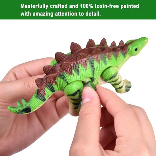  [아마존 핫딜]  [아마존핫딜]FUN LITTLE TOYS Wind Up Toys 12 PCs Assorted Dinosaur Toys for Toddlers, Dinosaur Figures, Dinosaur Party Favors