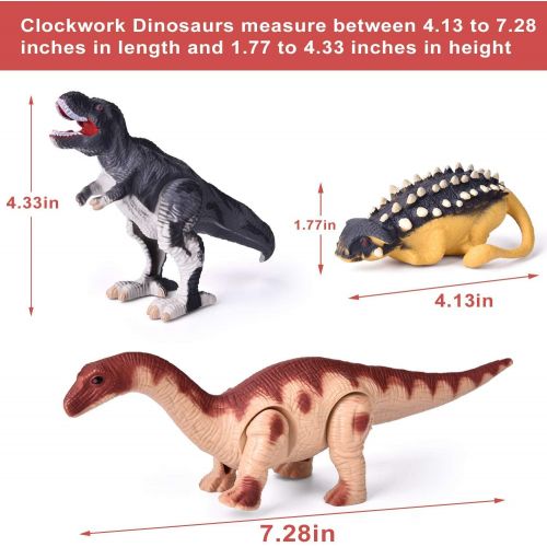  [아마존 핫딜]  [아마존핫딜]FUN LITTLE TOYS Wind Up Toys 12 PCs Assorted Dinosaur Toys for Toddlers, Dinosaur Figures, Dinosaur Party Favors