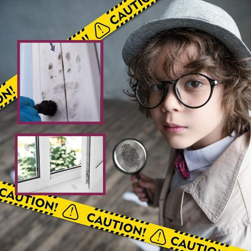  [아마존베스트]Spy Fingerprint Kit, FunKidz Detective Spy Kit for Kids Science Experiments with Finger Print Identification Set Spy Gear for Kids Scene Investigations Perfect Educational Gift for