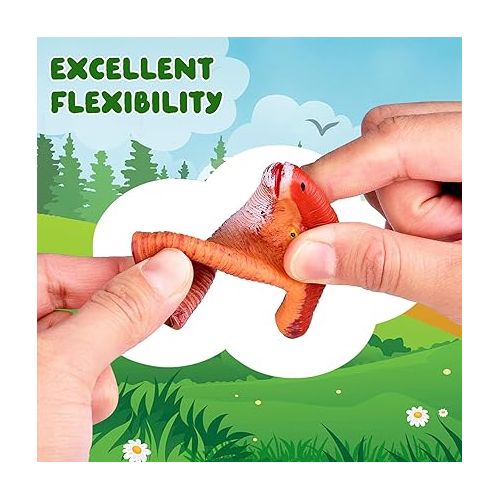  10 PCS Dinosaur Finger Puppets for Kids, Dino Finger Toys Birthday Gift for Party Decorations,10 Types of Dinosaur Party Favors for Boys, Kids Prize Box,Pinata Stuffers Dinosaurs Toys for Kids 1-5