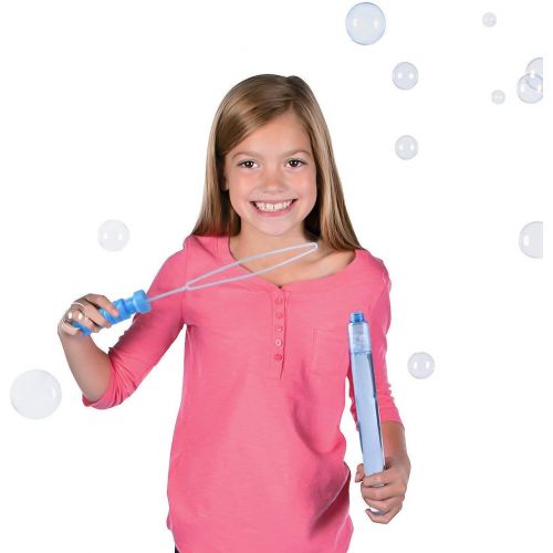  [아마존베스트]Bubble Wands 14’’ Big Pack Assorted Colors Non Toxic Summer Activity Party Favor Birthday Gift - 1 Dozen