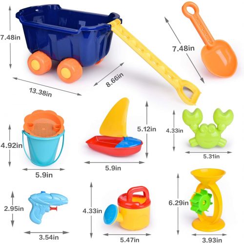  FUN LITTLE TOYS Beach Toys for Kids Set, Outdoor Toys for Kids, Summer Fun Sand Toys and Sandbox Toys, 20 Pieces