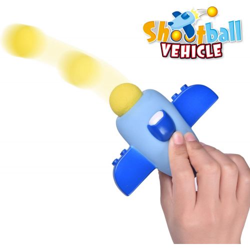  FUN LITTLE TOYS Shooting Foam Balls Vehicle Toys, 8 Balls Included, Age 3+