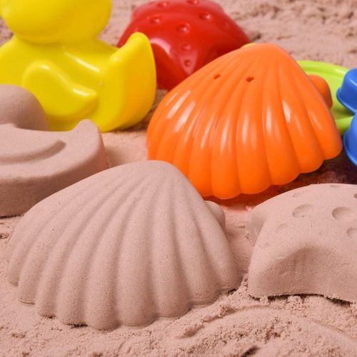  FUN LITTLE Toys Kids Beach Sand Toys Set Sand Water Wheel, Beach Molds, Beach Bucket Beach Shovel Tool Kit, Sandbox Toys for Toddlers, Kids Outdoor Toys, Snow Toys 19 Pieces