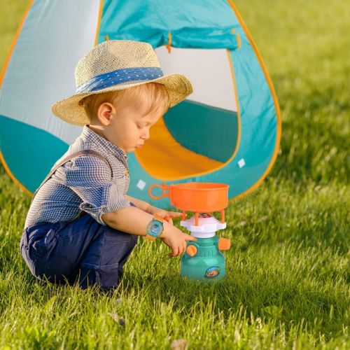  [아마존베스트]FUN LITTLE TOYS Kids Play Tent, Pop Up Tent with Kids Camping Gear Set, Outdoor Toys Camping Tools Set for Kids, 18 Pieces