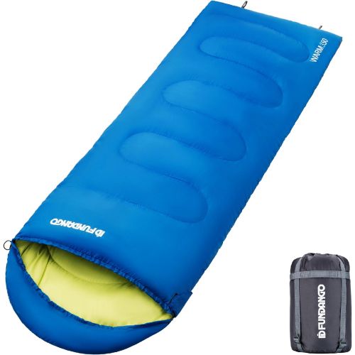  FUNDANGO Lightweight Outdoor Camping Backpacking Hiking Sleeping Bags for Youth Girls Boys Children Kids, 3 Season Warm Cool Weather Spring Summer Fall 1739.2 Degrees F