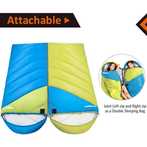  FUNDANGO Sleeping Bag Oversize Extreme Weather 26F-3C Warm and Comfortable Sleeping Bags Great for 4 Season Traveling, Camping, Hiking, Outdoor Activities