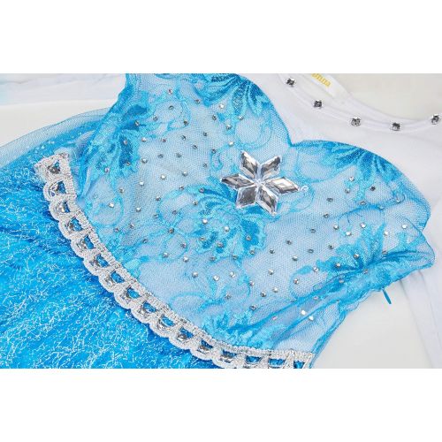  FUNNA Costume for Girls Princess Dress Up Costume Cosplay Fancy Party