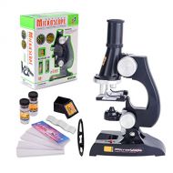 [아마존베스트]FUNRUI Kids Microscope, 450x, 200x, 100x Magnification Children Science Microscope Kit with LED Lights Includes Accessory Toy Set for Beginners Early Education