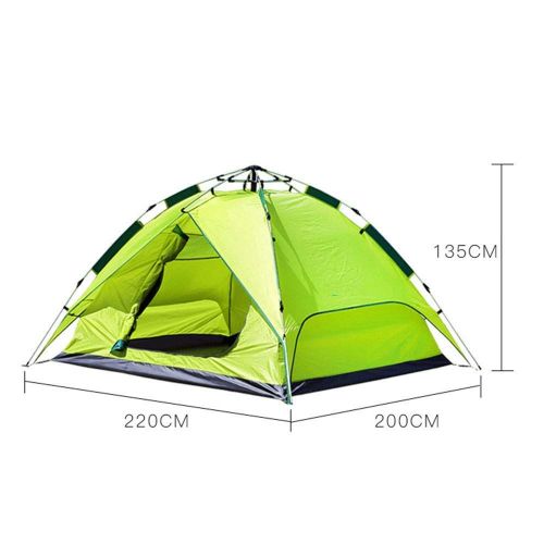  FURUDONGHAI Pop-Up Tents, 100% waterproof Family Camping Tent Fully automatic outdoor tent, fishing rainproof sunscreen tent, double door tent, camping couple tent Bag for Backpacking,Picnic,H