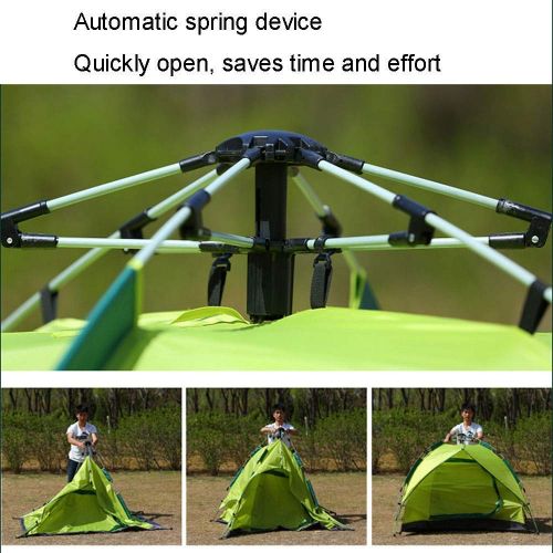  FURUDONGHAI Pop-Up Tents, 100% waterproof Family Camping Tent Fully automatic outdoor tent, fishing rainproof sunscreen tent, double door tent, camping couple tent Bag for Backpacking,Picnic,H