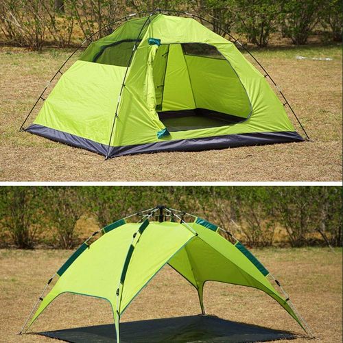  FURUDONGHAI Pop-Up Tents, 100% waterproof Family Camping Tent Fully automatic outdoor tent, fishing rainproof sunscreen tent, double door tent, camping couple tent Bag for Backpacking,Picnic,H