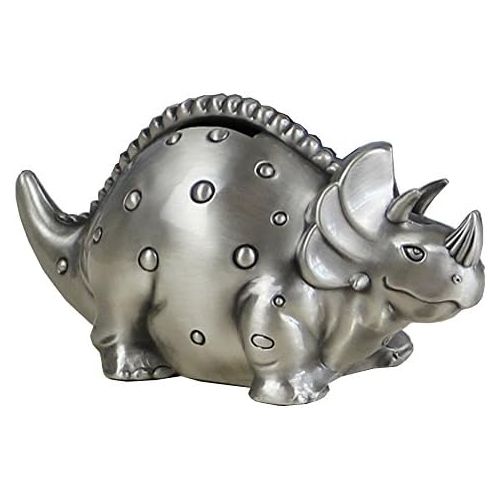  [아마존베스트]FUYU Creative Metal Cartoon Retro Dinosaur Piggy Bank Coin Bank Saving Pot Money Box