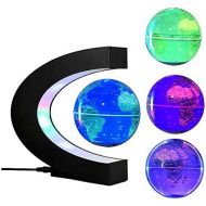 [아마존베스트]FUZADEL Multi-Color Changing Levitating Globe Magnetic Levitation Floating Globe World Map Educational Gifts for Kids / Teens Home / Office Desk Decoration Ornament