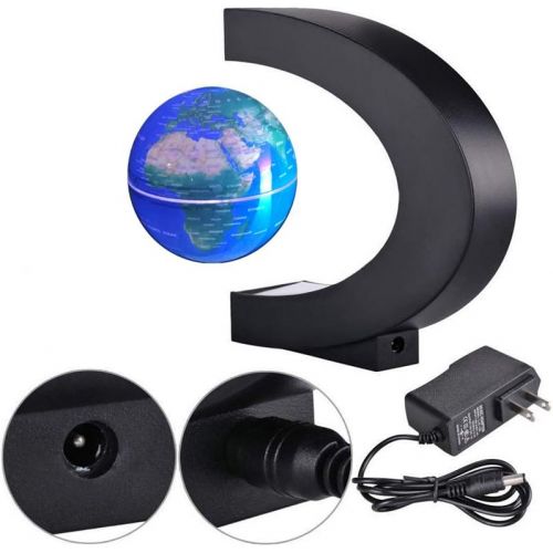  [아마존베스트]FUZADEL Multi-Color Changing Levitating Globe Magnetic Levitation Floating Globe World Map Educational Gifts for Kids / Teens Home / Office Desk Decoration Ornament