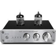 FX AUDIO Mini HiFi Tube Preamp with Bass and Treble Control Built-in Sound Card Stereo 6N3 Vacuum Tube Buffer Preamplifier Low Noise RCA/USB/ 3.5mm AUX Input for Home Audio with DC