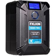 FXLION Nano Two V Mount Battery,98Wh 14.8V 6800mAh Rechargeable Portable V Lock Battery with LCD Screen,D-Tap,USB-A,USB-C Ports for Camcorder/Monitor/Camera/DSLR/Smartphone/Laptop