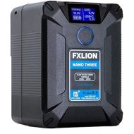 FXLION Nano Three V Mount Battery 10.2 Ah(150Wh/14.8V) with D-TAP,USB-C,USB-A,Micro-USB Ports,Portable Rechargeable V Lock Battery for Cameras/Camcorders/MacBook/LED Lights/Monitors/Smartphone