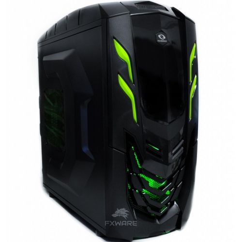  FXWARE Fxware Viper GTX Custom Gaming PC (4.0ghz Quad Core Intel i5, Liquid Cooled, 240GB SSD, 16gb Ram, 2GB GDDR5 Nvidia GeForce GTX 1050 Graphics Card), Green