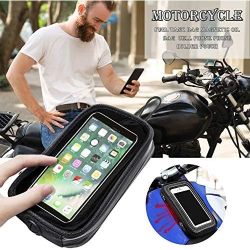  [아마존베스트]FYBlossom Mobile phone holder bicycle, universal motorcycle magnetic tank mobile phone holder bag mobile phone seat bag holder bag motorcycle bicycle holder.