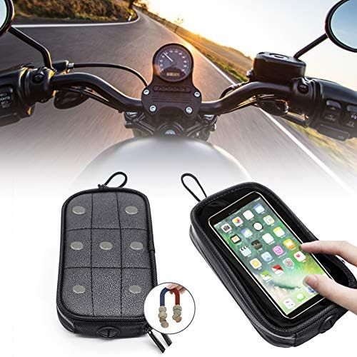  [아마존베스트]FYBlossom Mobile phone holder bicycle, universal motorcycle magnetic tank mobile phone holder bag mobile phone seat bag holder bag motorcycle bicycle holder.