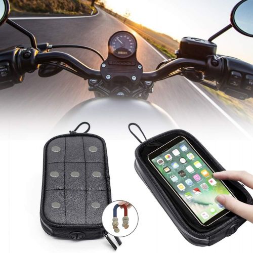  [아마존베스트]FYBlossom Mobile phone holder bicycle, universal motorcycle magnetic tank mobile phone holder bag mobile phone seat bag holder bag motorcycle bicycle holder.