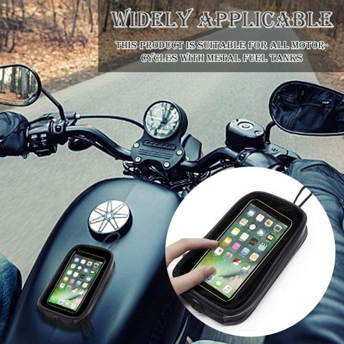  [아마존베스트]FYBlossom Mobile phone holder bicycle, universal motorcycle magnetic tank mobile phone holder bag mobile phone seat bag holder bag motorcycle bicycle holder.