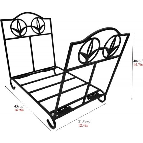  FYHH JZHY Firewood Wood Stacker, Foldable, Fire Pit Stove Decor Holders Accessories, for Kindling Indoor Outdoor Coal Holder